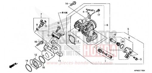 THROTTLE BODY GLR1251WHF de 2015